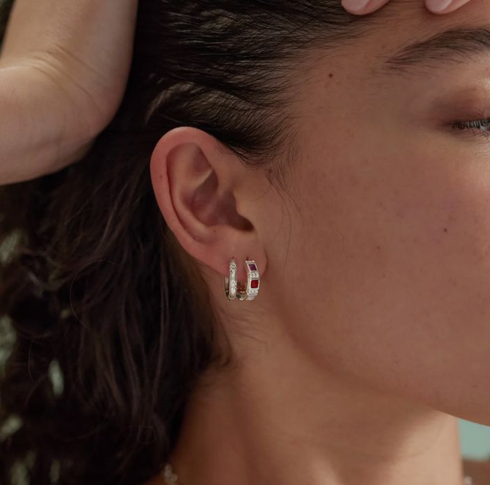 Aurora Silver Hoops by ToniMay Earrings ToniMay 