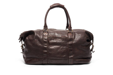 Austin Leather Travel Bag Travel Bag Oran Brown 