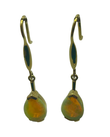 Australian Opal Gold Earrings Gold jewellery Paterson Fine Jewellery 