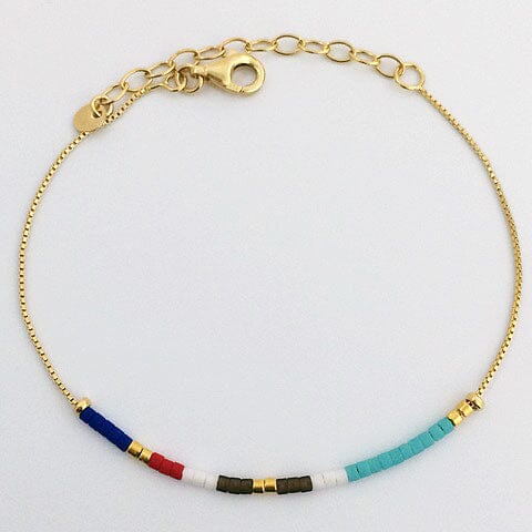 Ava Beaded Bracelet Accessories Gammies Gold 