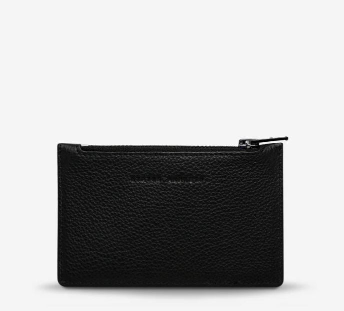 'Avoiding Things' Leather Wallet Wallet Status Anxiety Black 
