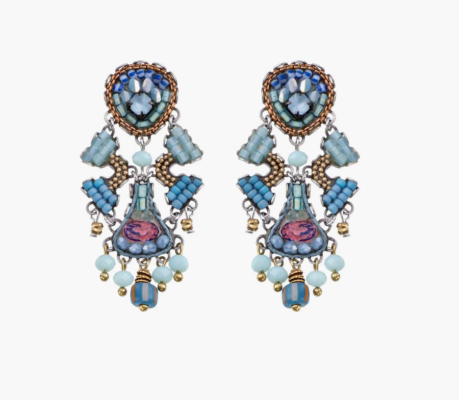 Ayalabar Blue Bird Crow Earrings Earrings Ayala Bar Post 