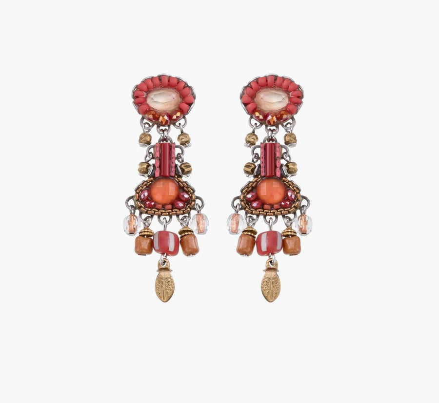 Ayalabar Radical Red Ula Earrings Earrings Ayala Bar Post 