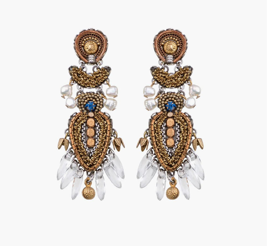 Ayalabar Sancia Gold Totem Earrings Earrings Ayala Bar 