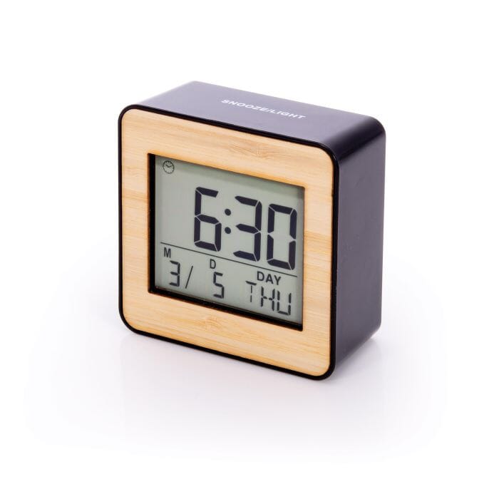Bamboo Desk Clock Black & Natural Games IsAlbi 