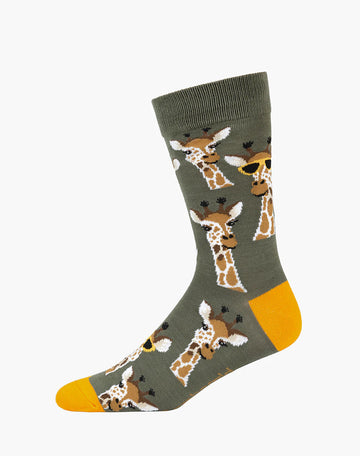 Bamboozled Men's Bamboo Socks - Cool Giraffe Underwear Pussyfoot 