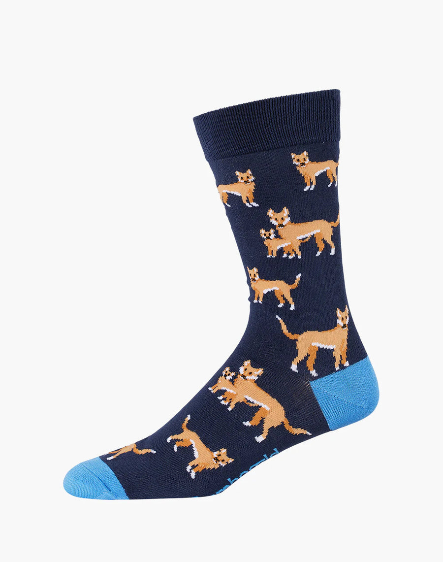 Bamboozled Men's Bamboo Socks - Dingo Underwear Pussyfoot 