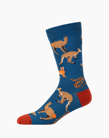 Bamboozled Men's Bamboo Socks - Outback Animals Underwear Pussyfoot 