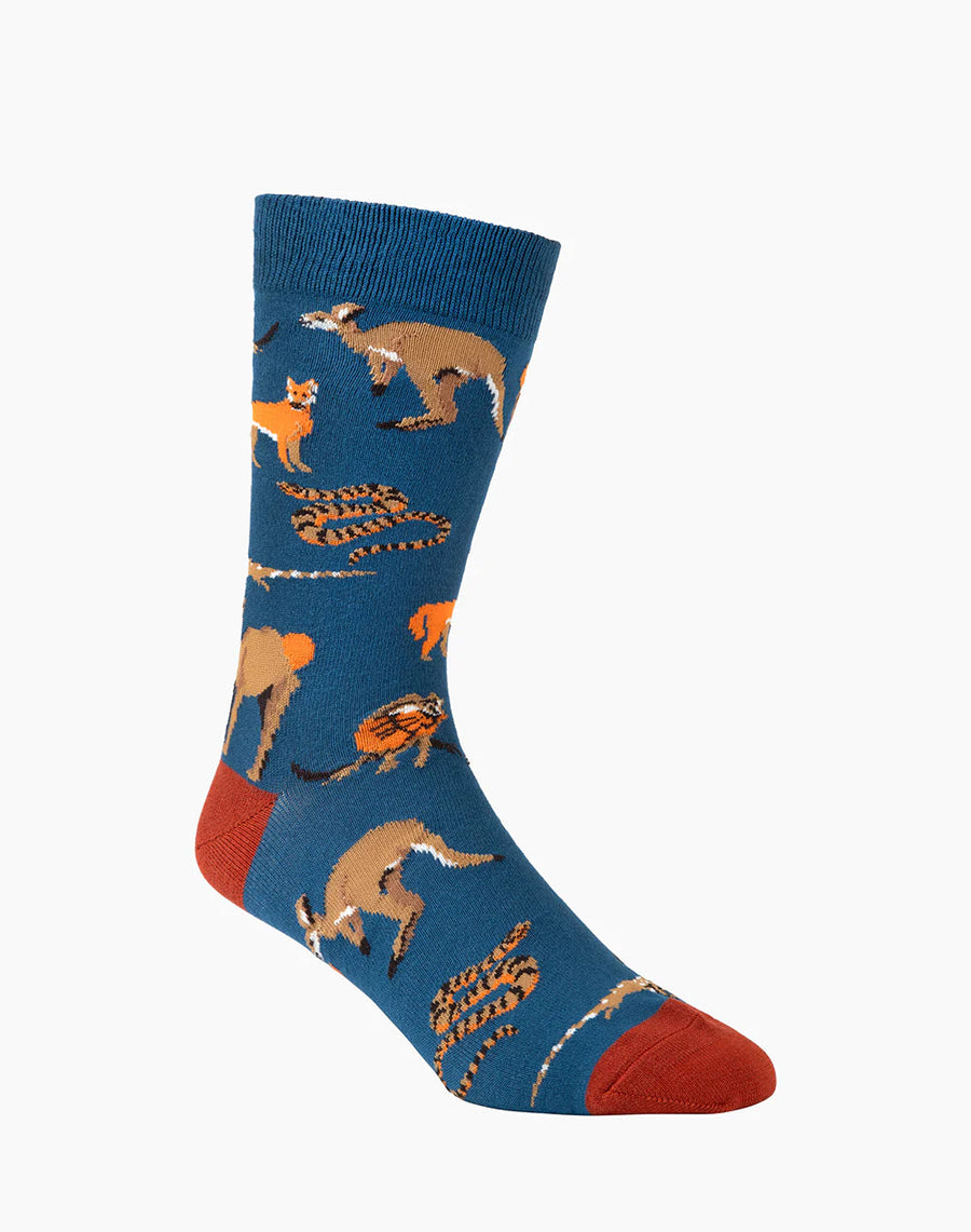 Bamboozled Men's Bamboo Socks - Outback Animals Underwear Pussyfoot 