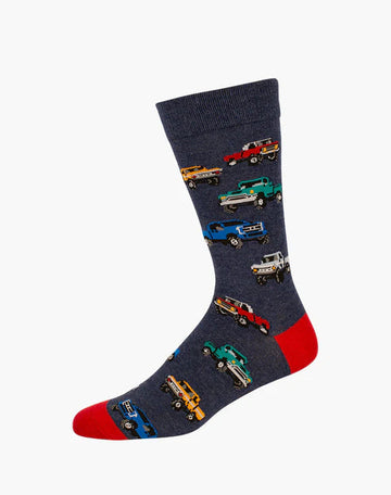 Bamboozled Men's Bamboo Socks - Pick Up Truck Underwear Pussyfoot 