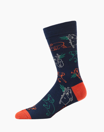 Bamboozled Men's Bamboo Socks - Sketch Koala Underwear Pussyfoot 