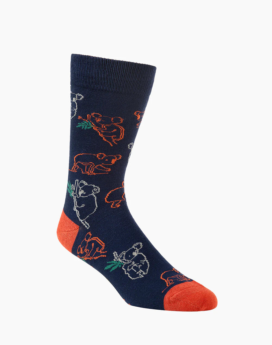 Bamboozled Men's Bamboo Socks - Sketch Koala Underwear Pussyfoot 