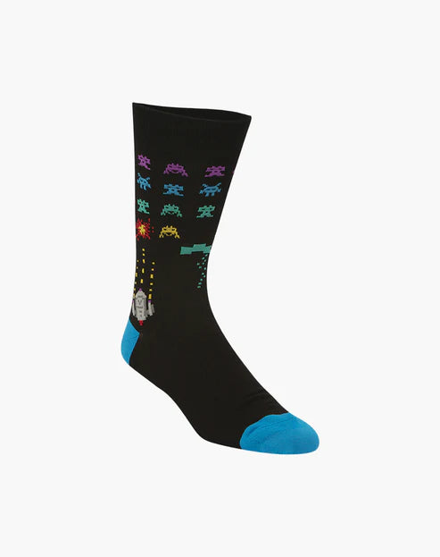 Bamboozled Men's Bamboo Socks - Space Invader Underwear Pussyfoot 