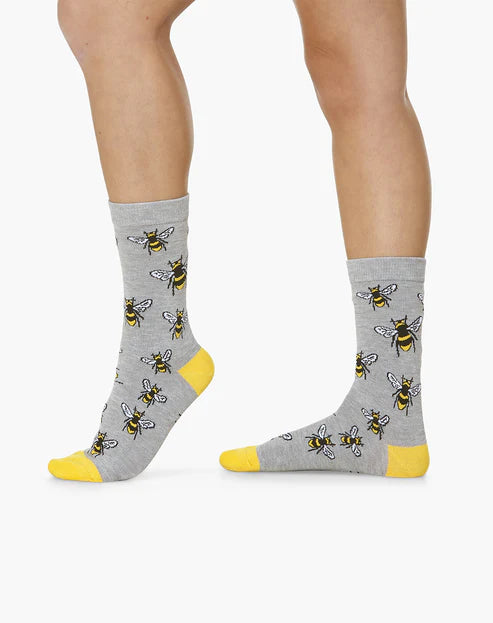 Bamboozled Women's Bamboo Socks - Bumble Bee Underwear Pussyfoot 