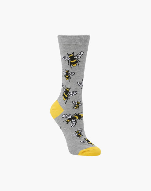 Bamboozled Women's Bamboo Socks - Bumble Bee Underwear Pussyfoot 