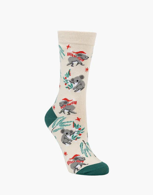 Bamboozled Women's Bamboo Socks - Chrissy Gumleaf Koala Underwear Pussyfoot 