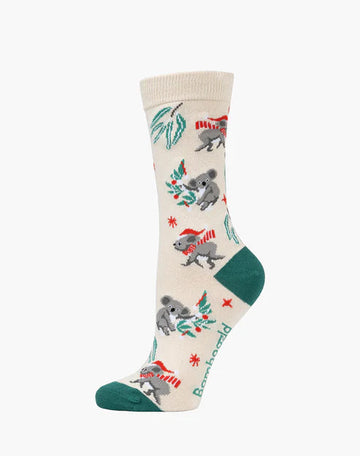 Bamboozled Women's Bamboo Socks - Chrissy Gumleaf Koala Underwear Pussyfoot 