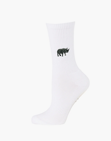 Bamboozled Women's Bamboo Socks - Conservation Rhino Underwear Pussyfoot 