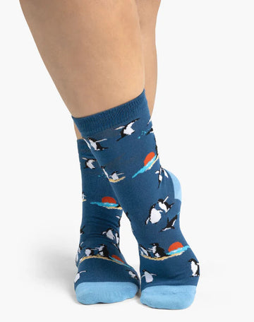 Bamboozled Women's Bamboo Socks - Little Penguins Underwear Pussyfoot 