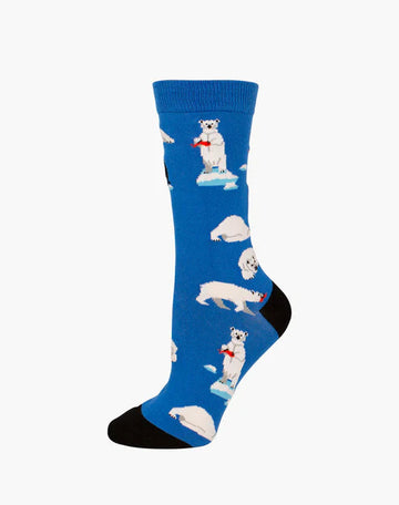 Bamboozled Women's Bamboo Socks - Polar Bear Underwear Pussyfoot 