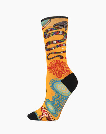 Bamboozled Women's Bamboo Socks - Rainbow Serpent Underwear Pussyfoot 