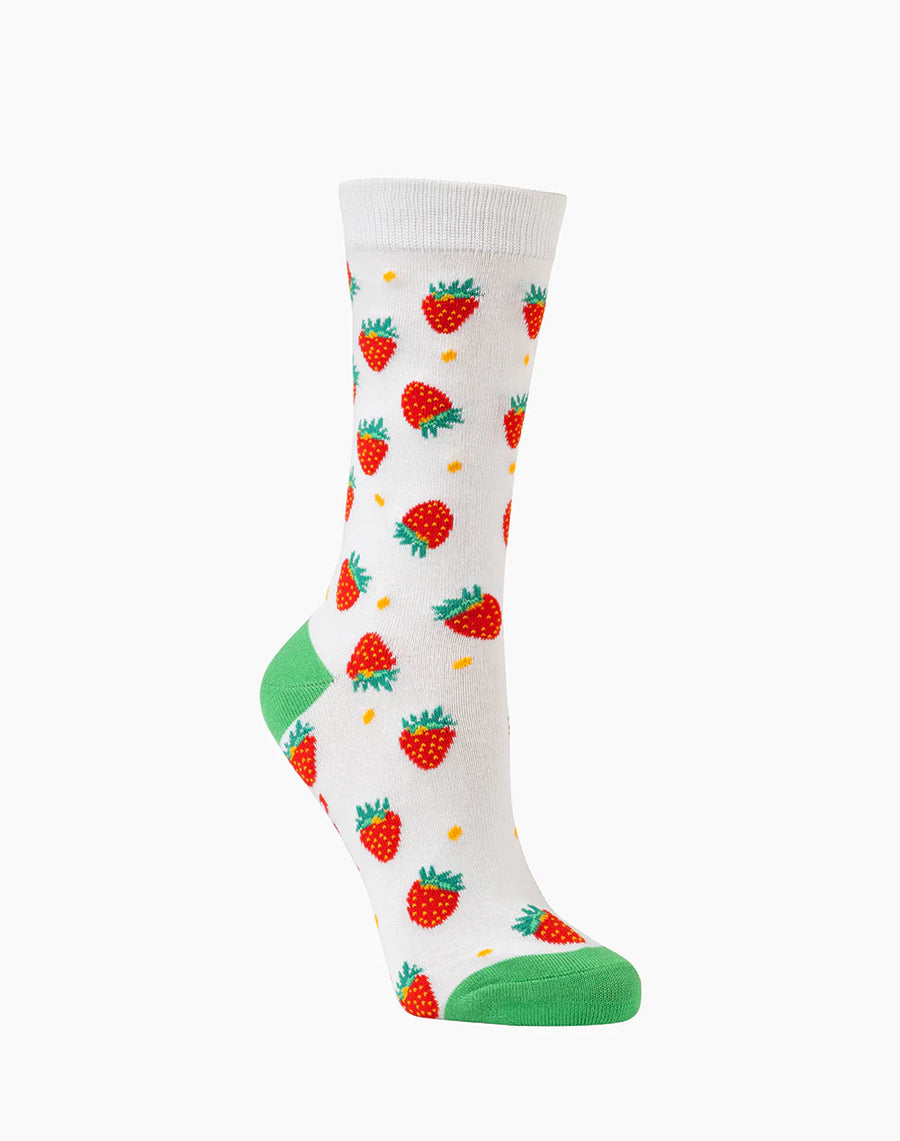 Bamboozled Women's Bamboo Socks - Strawberries Underwear Pussyfoot 