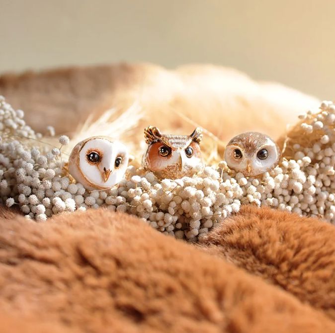 Barn Owl Necklace Good After Nine TH 