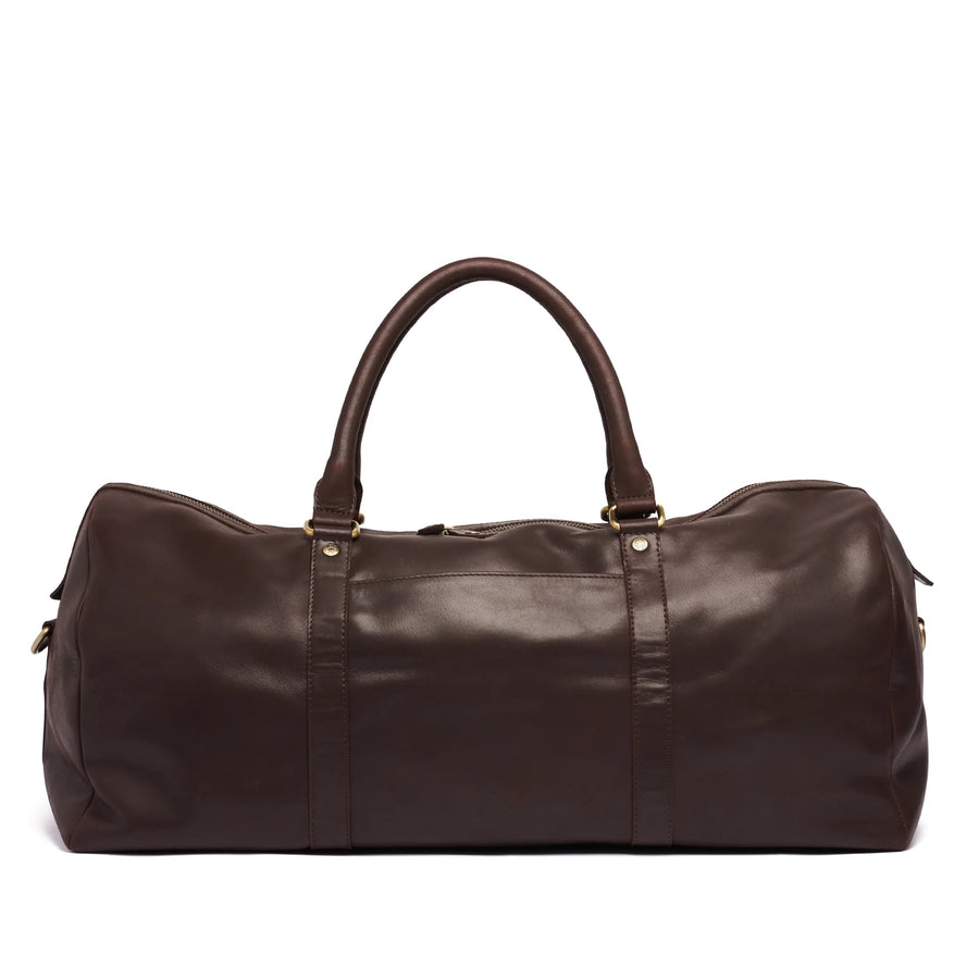 Benjamin Leather Travel Bag Travel Bag Oran Brown 