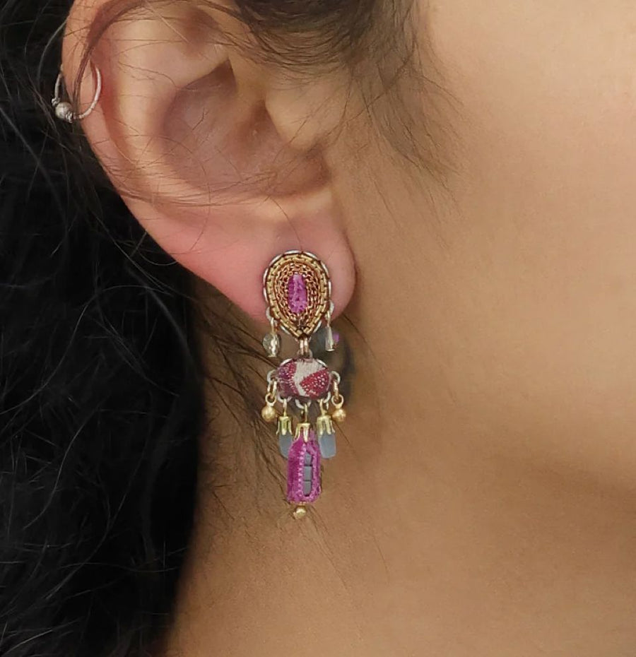 Berry Nacria Earrings Earrings Ayala Bar 