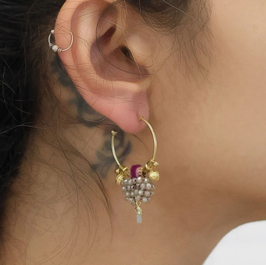 Berry Rosmoke Earrings Earrings Ayala Bar 