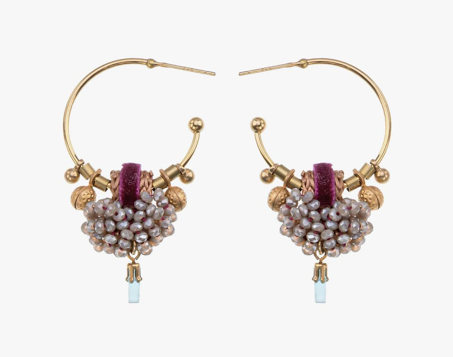 Berry Rosmoke Earrings Earrings Ayala Bar 