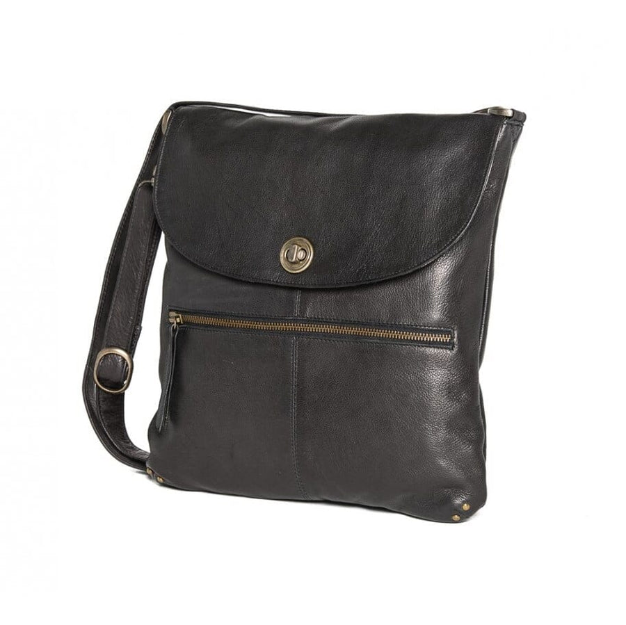 Bianca Leather Sling Bag Bag Oran Black 
