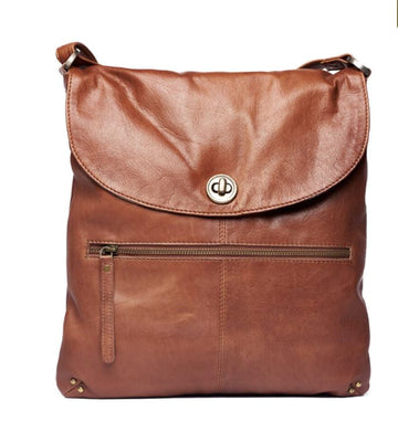 Bianca Leather Sling Bag Bag Oran Brown 