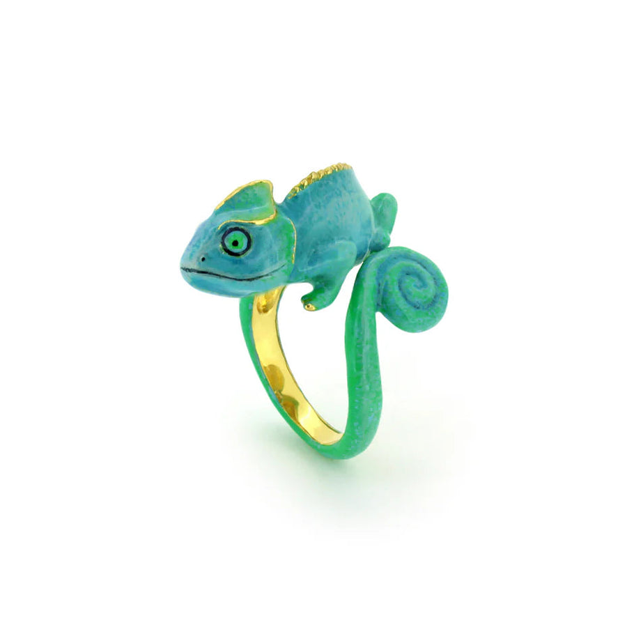 Blue Chameleon Ring Jewellery Good After Nine TH 