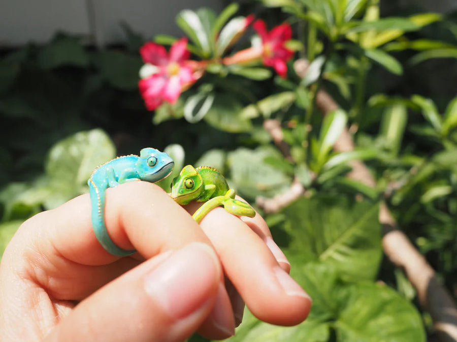 Blue Chameleon Ring Jewellery Good After Nine TH 