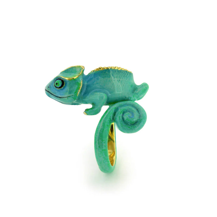 Blue Chameleon Ring Jewellery Good After Nine TH 