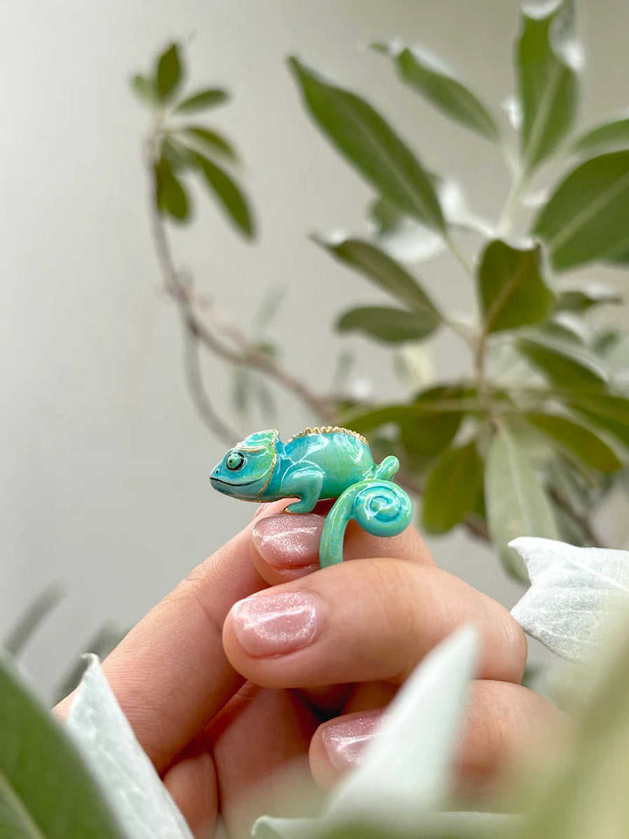 Blue Chameleon Ring Jewellery Good After Nine TH 