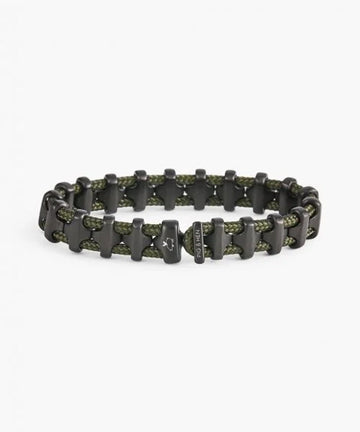 Bold Bob Rope Bracelet - Army | Black Jewellery Antell 