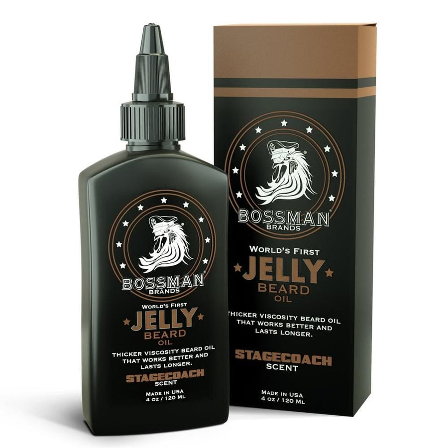 Bossman Jelly Beard Oil Grooming Barber Brands Stagecoach (Orange) 