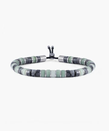 Brontide Beaded Bracelet 6mm - Matsue | Silver Men's Jewellery Antell 