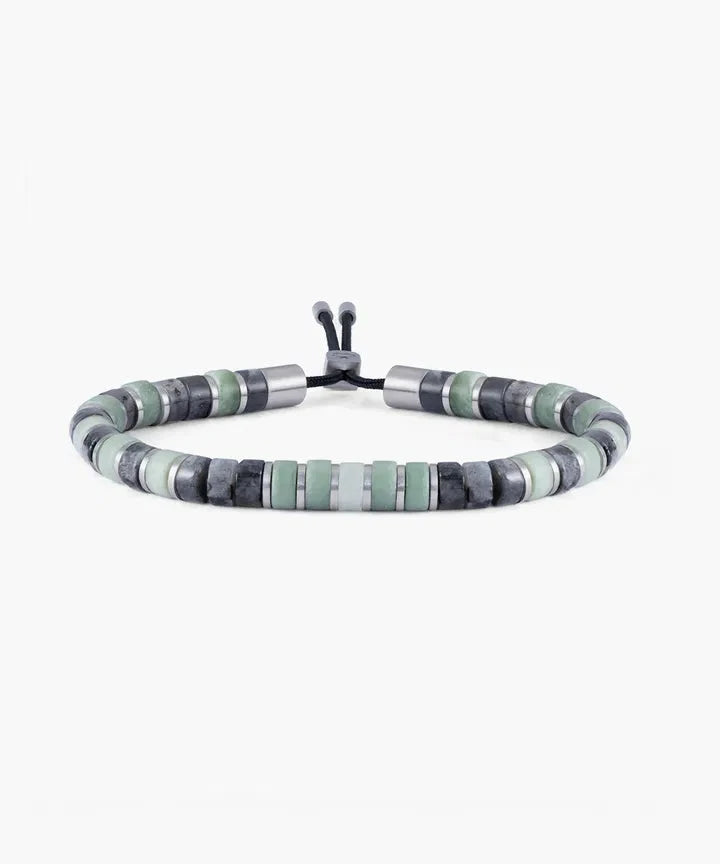Brontide Beaded Bracelet 6mm - Matsue | Silver Men's Jewellery Antell 