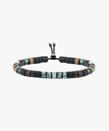 Brontide Beaded Bracelet 6mm - Mikasa | Black Men's Jewellery Antell 