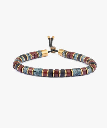 Brontide Beaded Bracelet 6mm - Shibata | Gold Men's Jewellery Antell 