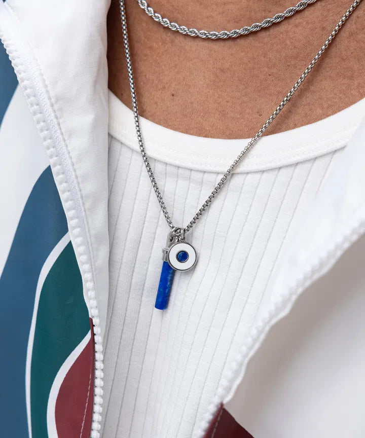 Brontide Eye Necklace - Lapis Lazuli | Silver Jewellery Antell 