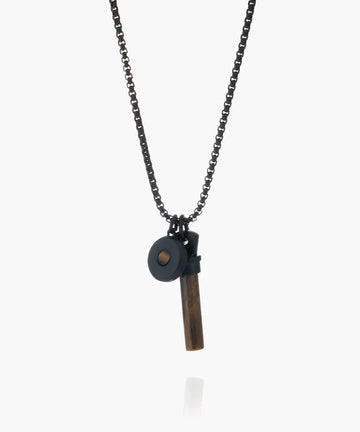 Brontide Eye Necklace - Tiger Eye | Black Jewellery Antell 