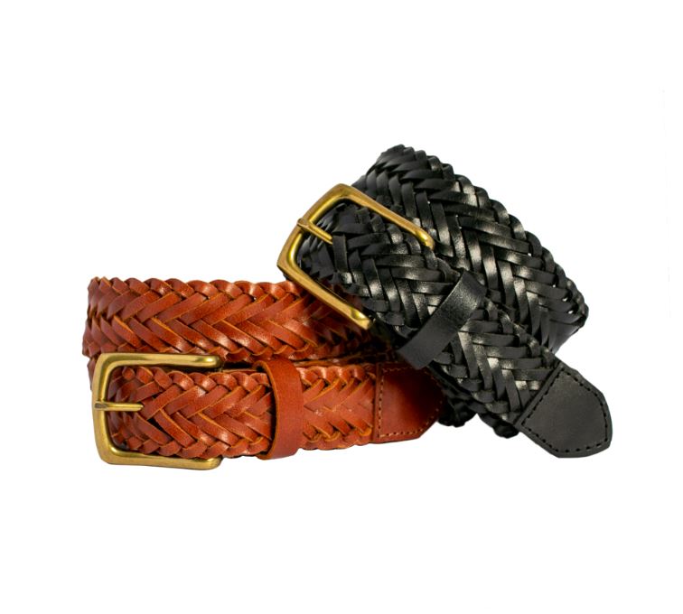 Byron Braided Leather Belt Belt Loop Leather Co 