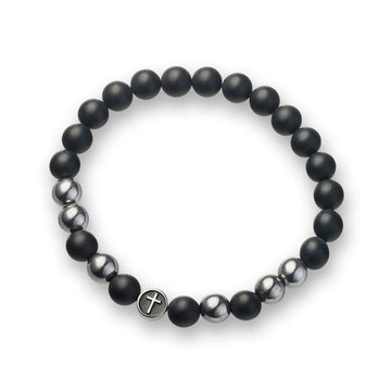 Camden Cross Beaded Bracelet Men's Jewellery DPI Jewellery 