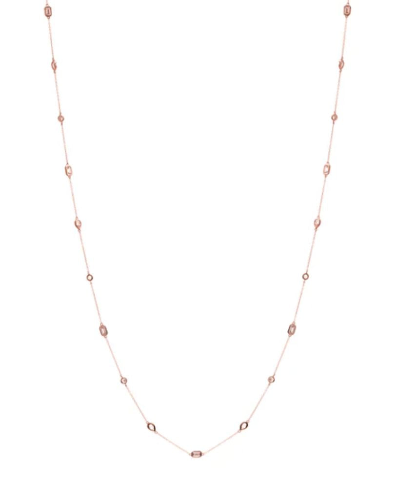 Captivate Long Gold CZ Necklace Sybella 