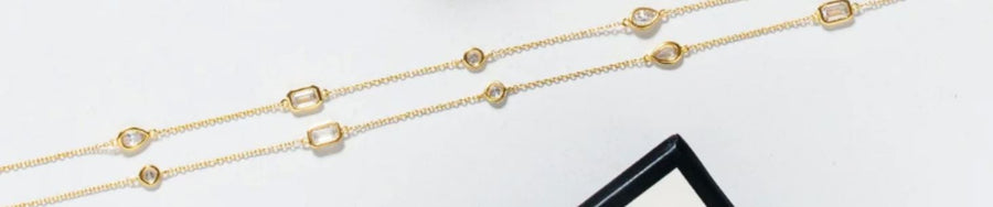 Captivate Short Gold CZ Necklace Sybella 