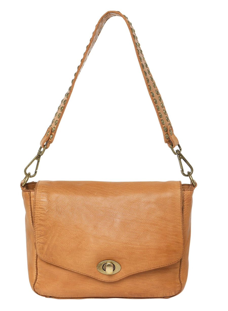 Chicago Leather Crossbody Bag Handbag Modapelle Honey 